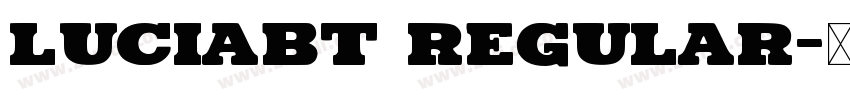 LuciaBT Regular字体转换